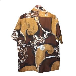 Tori Richard Shirts - Tori Richard Brown Beige Hawaiian Shirt Size L Tori Richard Shirts - Tori Richard Brown Beige Hawaiian Shirt Size L